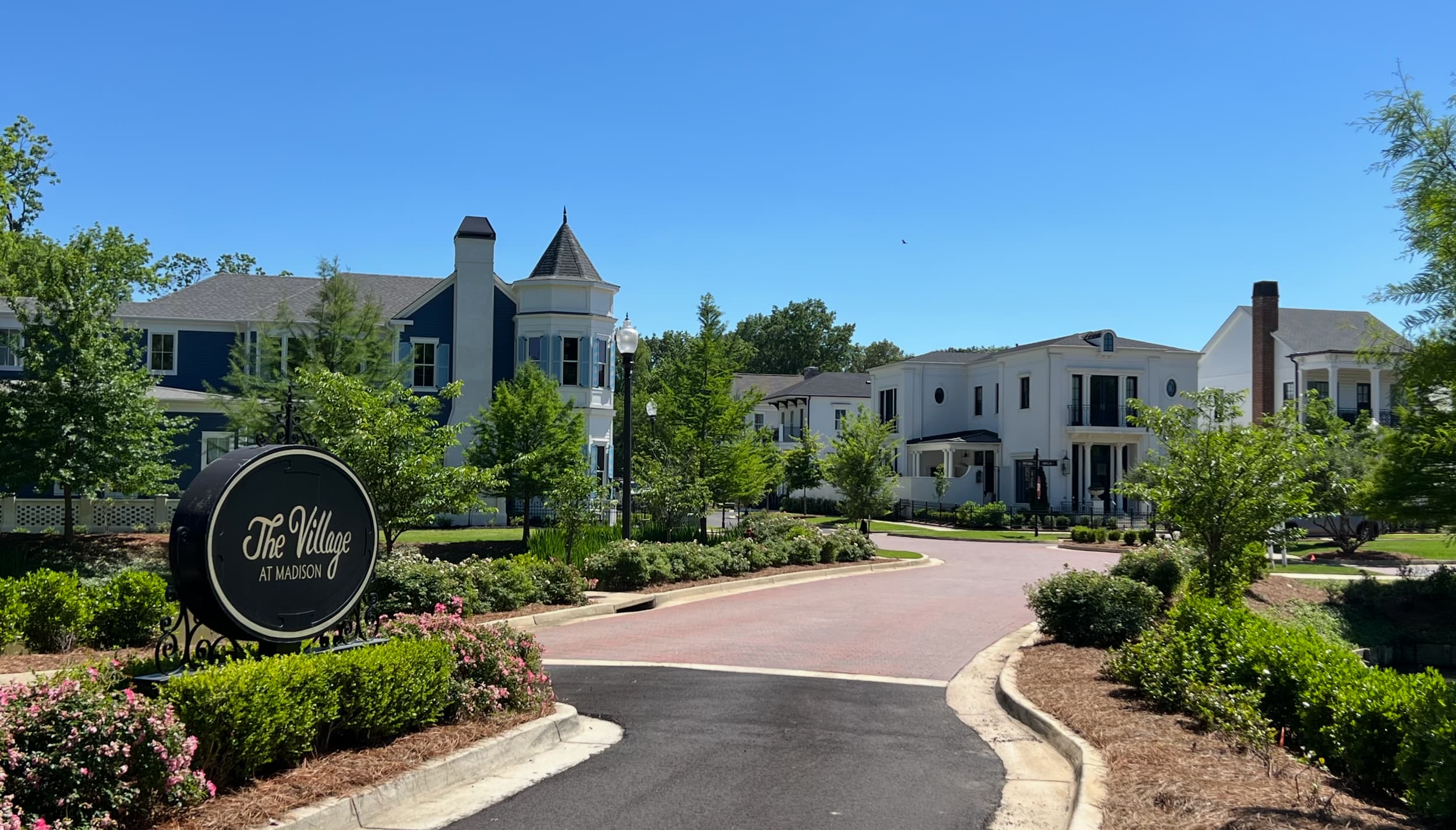 The Village at Madison — colorful residences and landscaping
